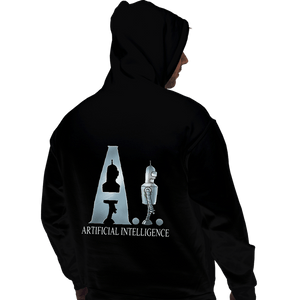 Daily_Deal_Shirts Pullover Hoodies, Unisex / Small / Black Artificial Intelligence