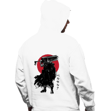 Load image into Gallery viewer, Daily_Deal_Shirts Pullover Hoodies, Unisex / Small / White Black Swordsman Sumi-e

