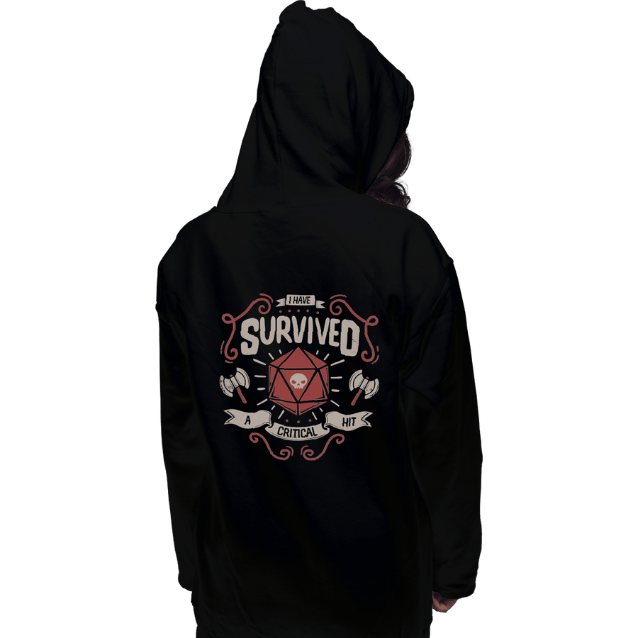 Shirts Zippered Hoodies, Unisex / Small / Black A Critical Hit