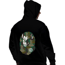 Load image into Gallery viewer, Shirts Zippered Hoodies, Unisex / Small / Black A Bathing Oozaru
