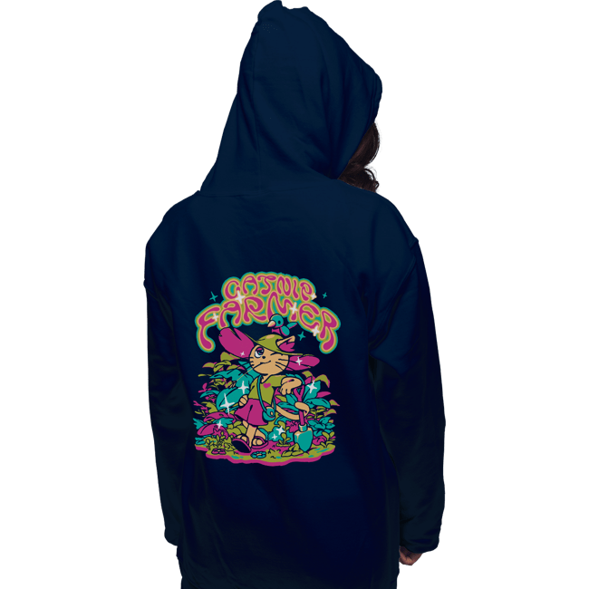 Secret_Shirts Pullover Hoodies, Unisex / Small / Navy Catnip Farmer