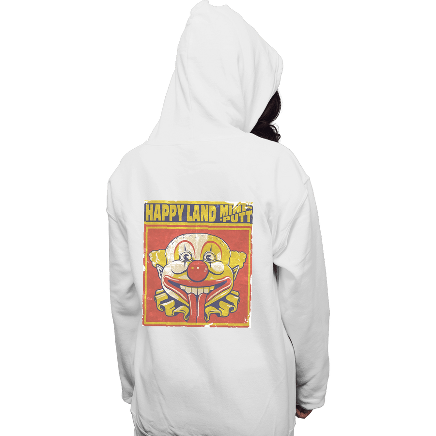 Shirts Pullover Hoodies, Unisex / Small / White Happy Land