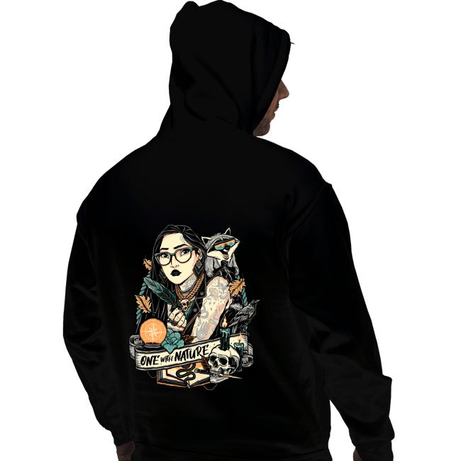 Daily_Deal_Shirts Pullover Hoodies, Unisex / Small / Black One With Nature