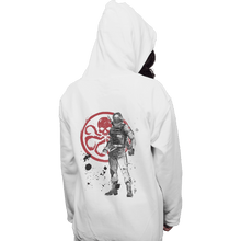 Load image into Gallery viewer, Shirts Pullover Hoodies, Unisex / Small / White Winter Soldier Sumi-e
