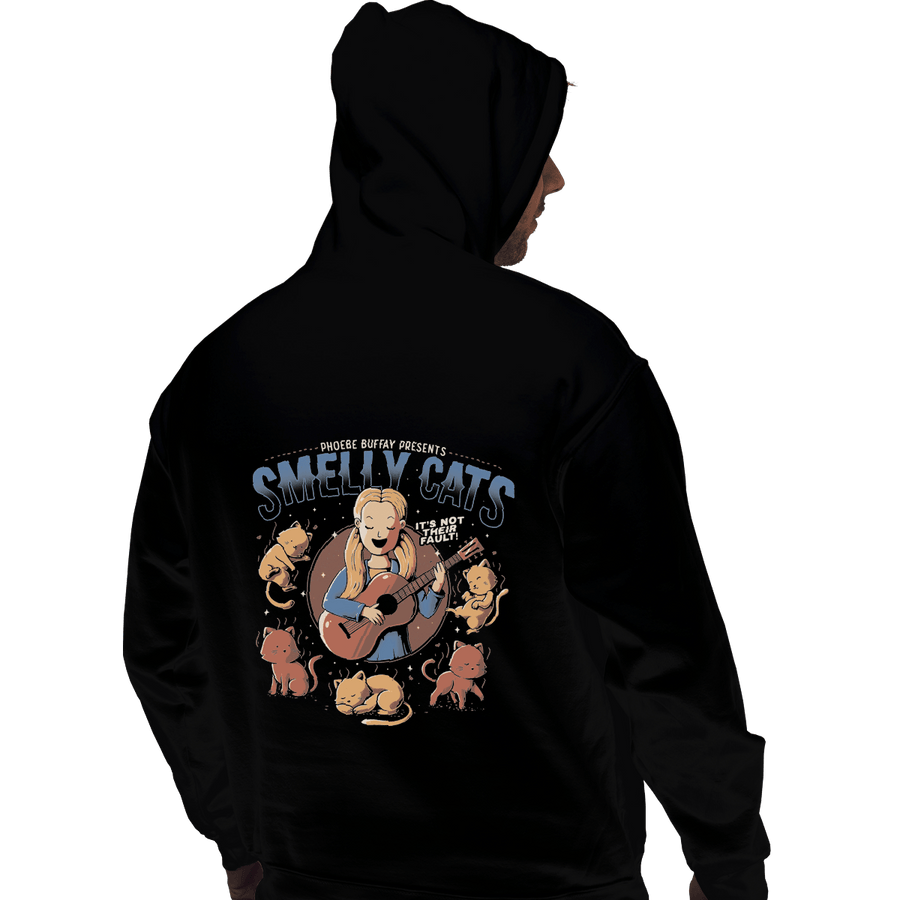 Shirts Pullover Hoodies, Unisex / Small / Black Smelly Cats