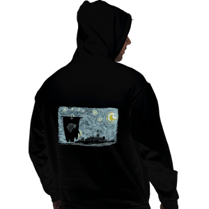 Shirts Pullover Hoodies, Unisex / Small / Black Starry DireWolf