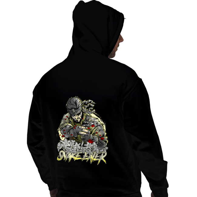 Daily_Deal_Shirts Pullover Hoodies, Unisex / Small / Black The Snake Eater