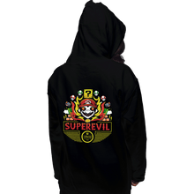 Load image into Gallery viewer, Shirts Pullover Hoodies, Unisex / Small / Black Superevil Inferno
