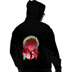 Daily_Deal_Shirts Pullover Hoodies, Unisex / Small / Black Kurama's Rose Whirlwind