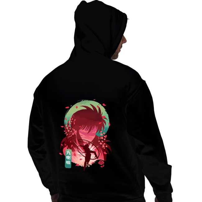 Daily_Deal_Shirts Pullover Hoodies, Unisex / Small / Black Kurama's Rose Whirlwind