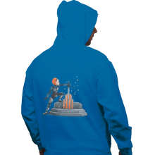 Load image into Gallery viewer, Shirts Pullover Hoodies, Unisex / Small / Sapphire Darksaber In The Stone

