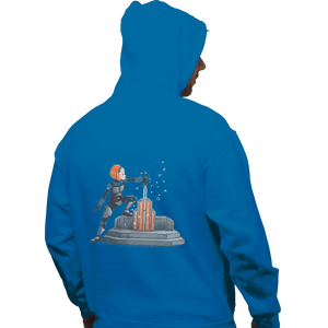 Shirts Pullover Hoodies, Unisex / Small / Sapphire Darksaber In The Stone