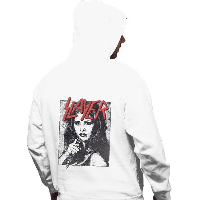 Daily_Deal_Shirts Pullover Hoodies, Unisex / Small / White Slayer Buffy