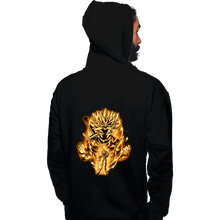 Load image into Gallery viewer, Daily_Deal_Shirts Pullover Hoodies, Unisex / Small / Black Golden Saiyan Trunks
