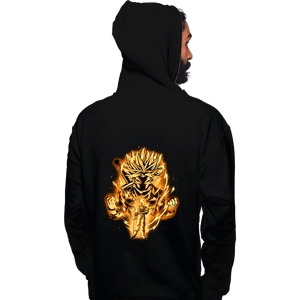 Daily_Deal_Shirts Pullover Hoodies, Unisex / Small / Black Golden Saiyan Trunks