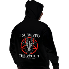 Load image into Gallery viewer, Daily_Deal_Shirts Pullover Hoodies, Unisex / Small / Black I Survived The VVitch
