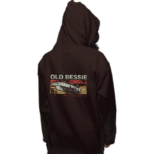 Load image into Gallery viewer, Shirts Pullover Hoodies, Unisex / Small / Dark Chocolate Retro Old Bessie
