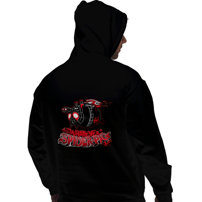 Secret_Shirts Pullover Hoodies, Unisex / Small / Black Spider-Pig - 1610