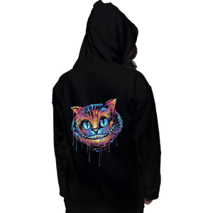 Shirts Pullover Hoodies, Unisex / Small / Black Colorful Cat