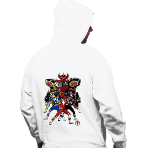 Shirts Pullover Hoodies, Unisex / Small / White Power Rangers Sumi-e