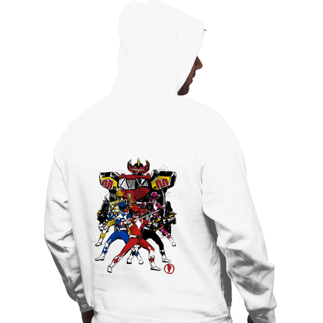 Shirts Pullover Hoodies, Unisex / Small / White Power Rangers Sumi-e