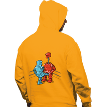 Load image into Gallery viewer, Shirts Pullover Hoodies, Unisex / Small / Gold Blue Kick!

