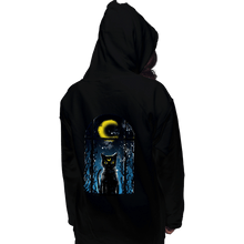 Load image into Gallery viewer, Shirts Pullover Hoodies, Unisex / Small / Black Moon Visitor
