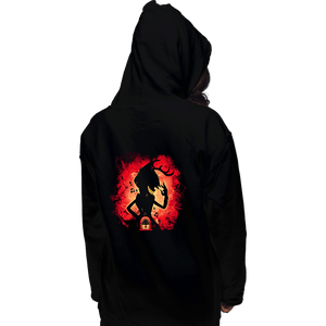 Daily_Deal_Shirts Pullover Hoodies, Unisex / Small / Black Deer Demon