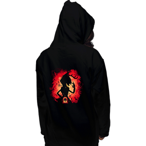 Daily_Deal_Shirts Pullover Hoodies, Unisex / Small / Black Deer Demon