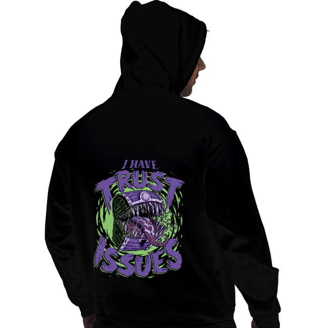 Daily_Deal_Shirts Pullover Hoodies, Unisex / Small / Black Trust Issues
