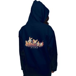 Shirts Pullover Hoodies, Unisex / Small / Navy Fire Friends
