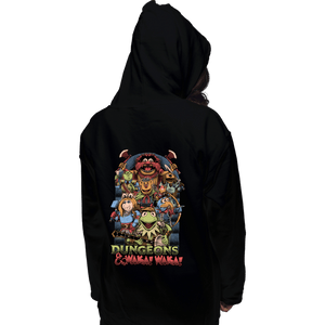 Daily_Deal_Shirts Pullover Hoodies, Unisex / Small / Black Dungeons & Waka Waka