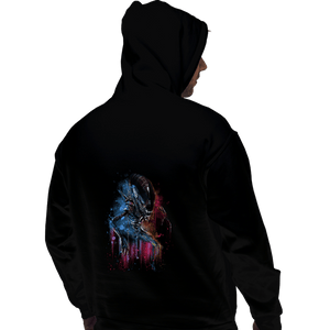 Secret_Shirts Pullover Hoodies, Unisex / Small / Black Alien Watercolor