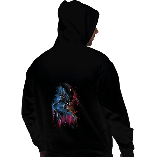 Secret_Shirts Pullover Hoodies, Unisex / Small / Black Alien Watercolor