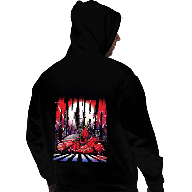 Secret_Shirts Pullover Hoodies, Unisex / Small / Black Neon Akira City