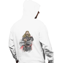 Load image into Gallery viewer, Shirts Pullover Hoodies, Unisex / Small / White God Of Thunder Watercolor
