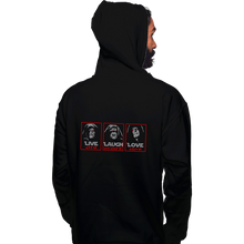 Load image into Gallery viewer, Daily_Deal_Shirts Pullover Hoodies, Unisex / Small / Black Live Laugh Love The Empire
