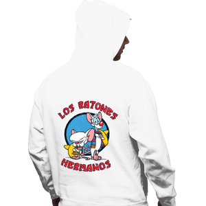 Daily_Deal_Shirts Pullover Hoodies, Unisex / Small / White Los Ratones Hermanos