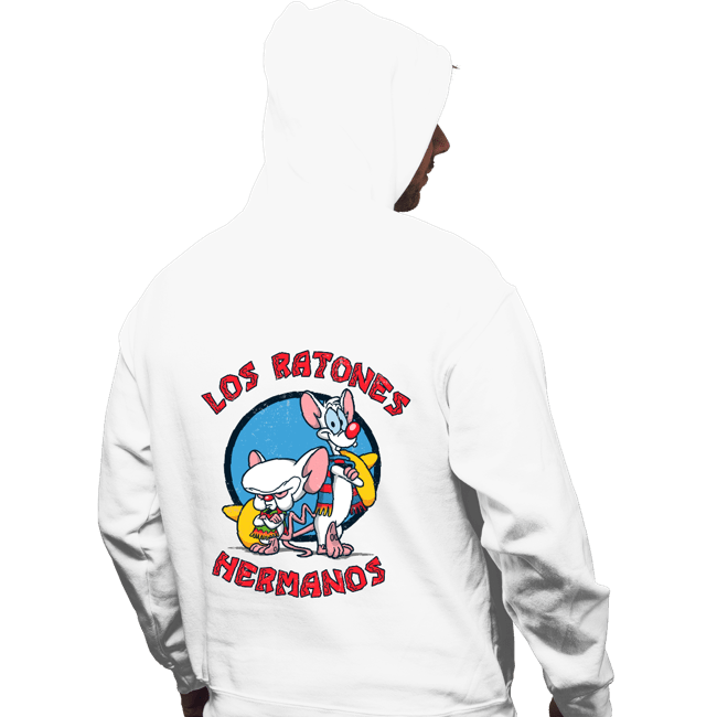 Daily_Deal_Shirts Pullover Hoodies, Unisex / Small / White Los Ratones Hermanos
