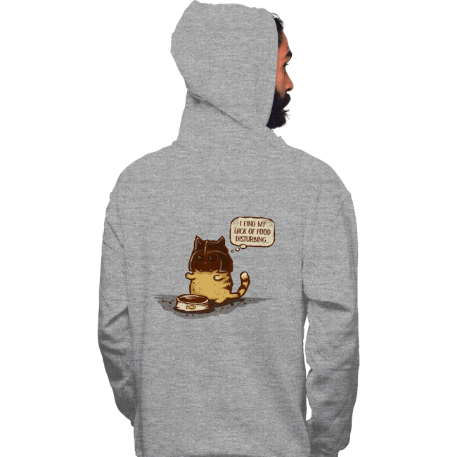 Daily_Deal_Shirts Pullover Hoodies, Unisex / Small / Sports Grey I Find My Lack Of Food Disturbing