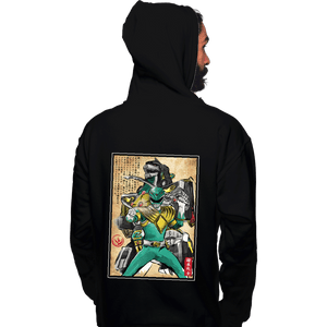Daily_Deal_Shirts Pullover Hoodies, Unisex / Small / Black Green Ranger Woodblock