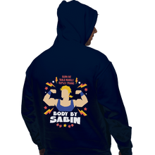 Load image into Gallery viewer, Shirts Zippered Hoodies, Unisex / Small / Navy Body By Sabin
