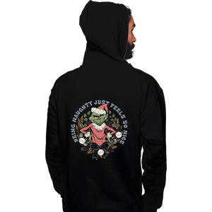 Daily_Deal_Shirts Pullover Hoodies, Unisex / Small / Black Naughty Grinch