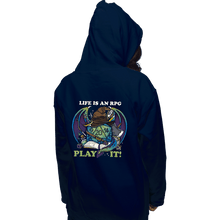 Load image into Gallery viewer, Shirts Pullover Hoodies, Unisex / Small / Navy Life Is An RPG
