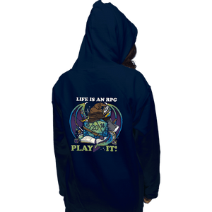 Shirts Pullover Hoodies, Unisex / Small / Navy Life Is An RPG