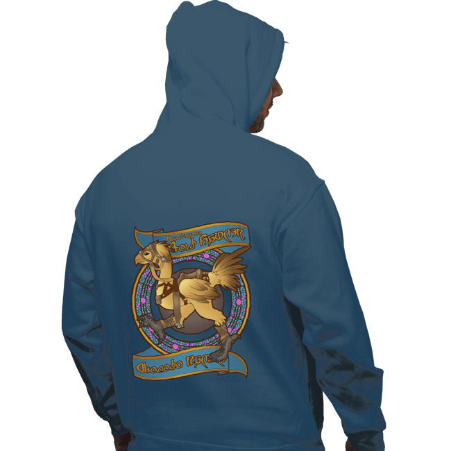 Last_Chance_Shirts Pullover Hoodies, Unisex / Small / Indigo Blue Chocobo Racer