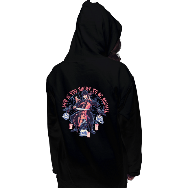 Daily_Deal_Shirts Pullover Hoodies, Unisex / Small / Black Cello Wednesday