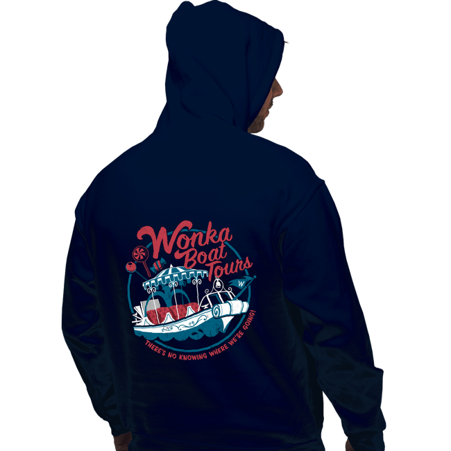 Daily_Deal_Shirts Pullover Hoodies, Unisex / Small / Navy Wonka Boat Tours