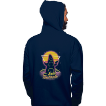 Load image into Gallery viewer, Shirts Zippered Hoodies, Unisex / Small / Navy Retro Evil Tentacle
