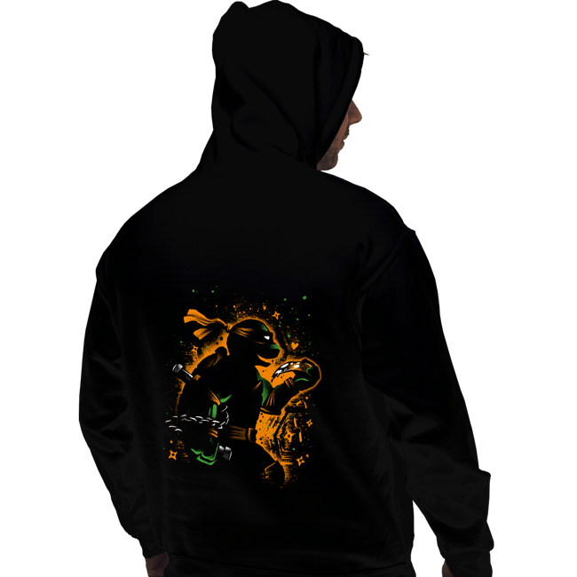 Daily_Deal_Shirts Pullover Hoodies, Unisex / Small / Black Playful Ninja